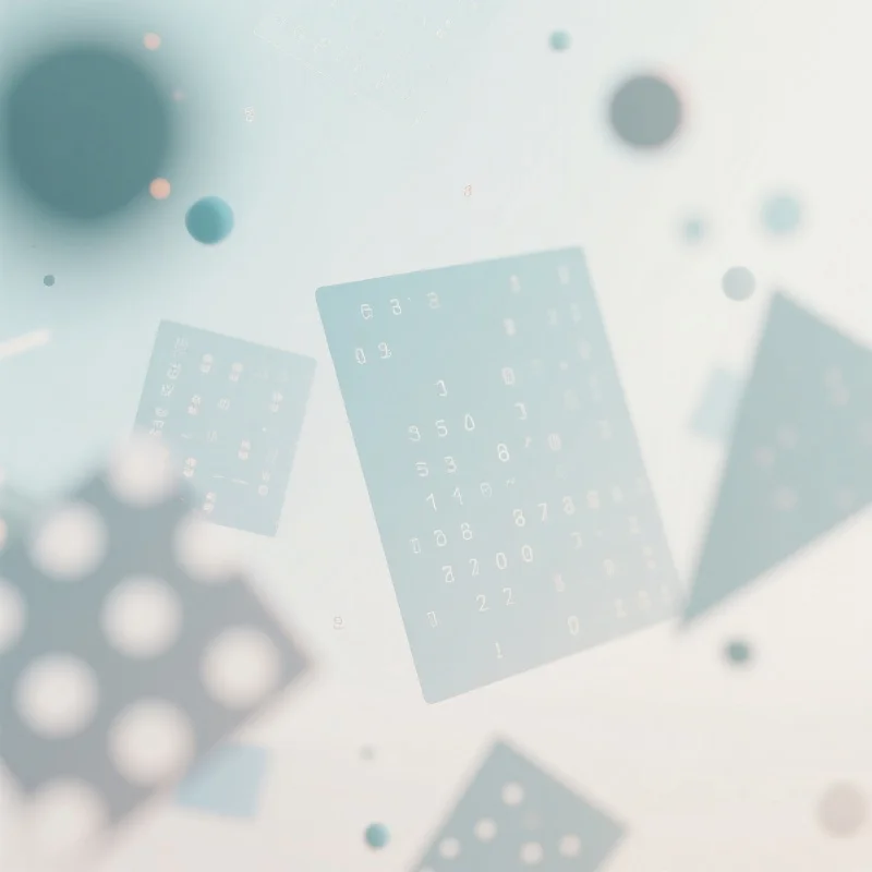 抽象的概率和随机性概念图,展示不确定性